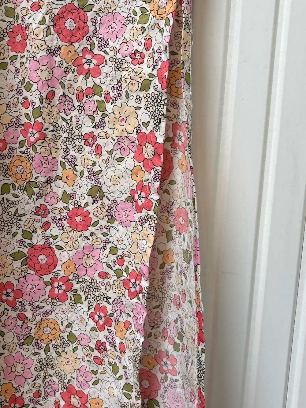 H&M Womens Floral Puff Sleeve Maxi Dress XS Cottagecore Bohemian Peasant Modest - Picture 7 of 16